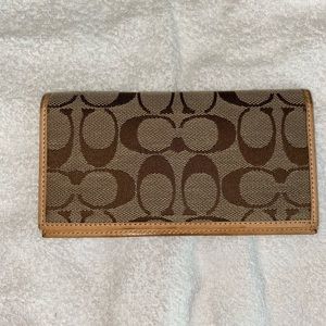 Coach Checkbook Cover